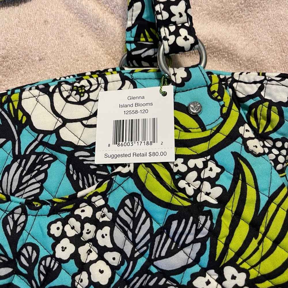 NWT Vera Bradley Island Blooms Glenna Handbag Retired Pattern - Picture 11 of 11